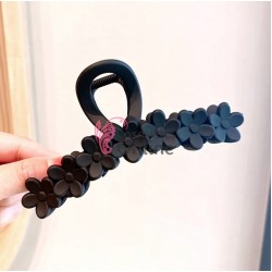 Clama pentru prins parul tip cleste CLM014DD Neagra cu floricele